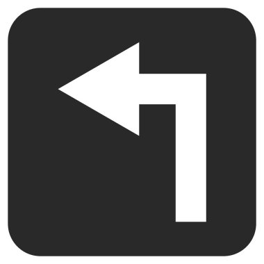 Sol düz kare vektör simge açmak