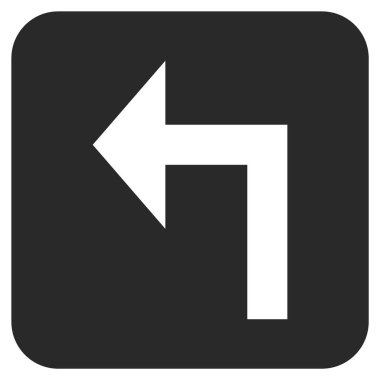 Sol düz kare vektör simge açmak