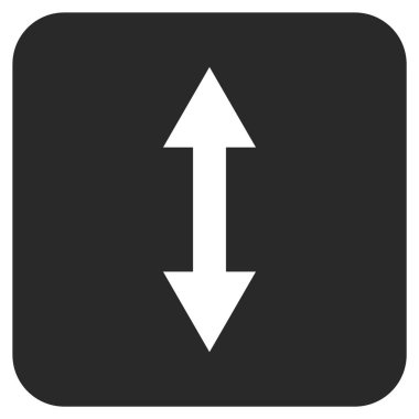 Vektör simge Dikey Çevir düz kare