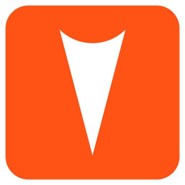 Vektör simge düz aşağı ok ucu kare