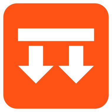 Düz kare vektör simgesi getirmek