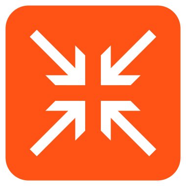 Oklar düz kare vektör simge collide