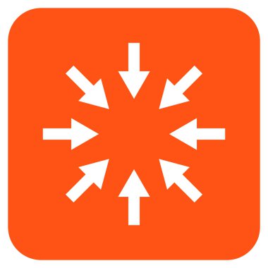 Kompakt oklar düz kare vektör simgesi