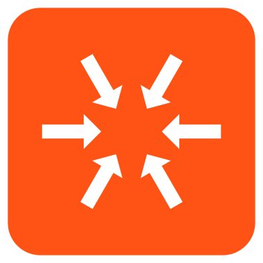 Kompakt oklar düz kare vektör simgesi