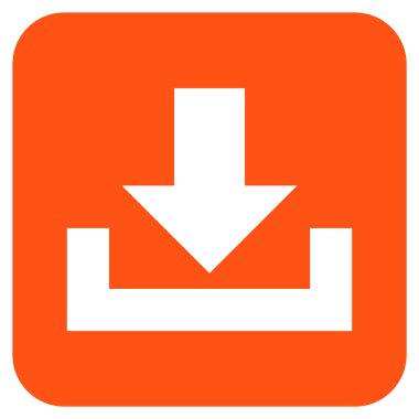 Düz kare vektör simge indirme