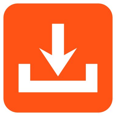 Düz kare vektör simge indirme