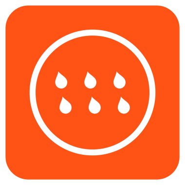 Damla düz kare vektör simgesi