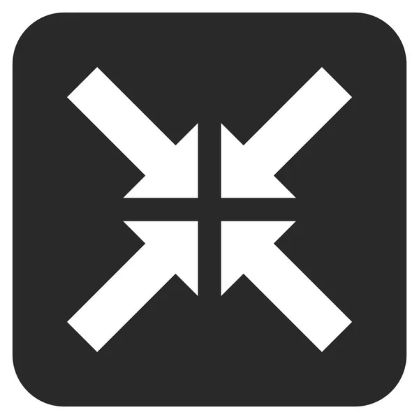 Tlak šipky ploché čtvercové vektorové ikony — Stockový vektor