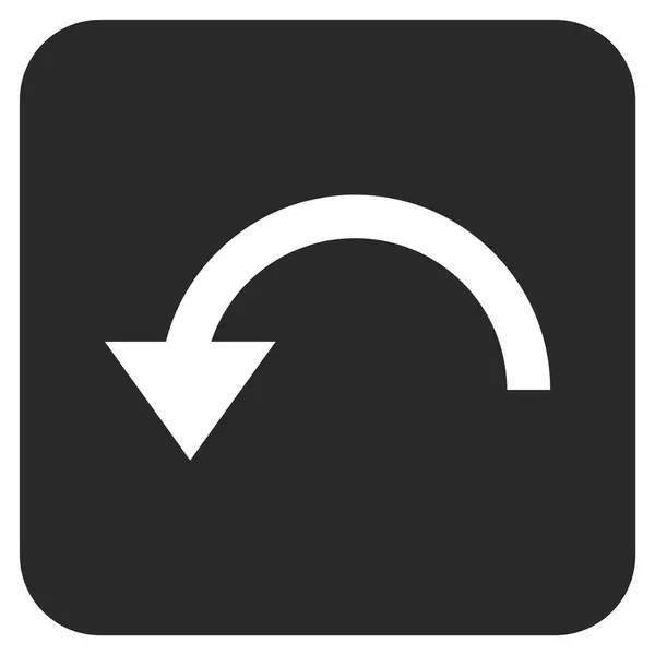 Ccw Flat gekwadrateerde Vector pictogram roteren — Stockvector