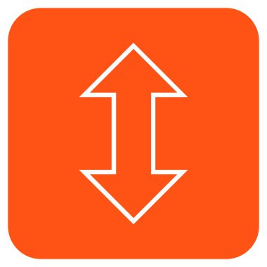 Exchange dikey düz kare vektör simgesi