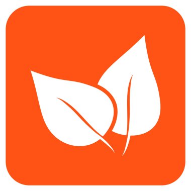 Flora Bitki düz kare vektör simgesi