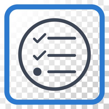 Denetim listesi vektör simgesi bir çerçeve içinde