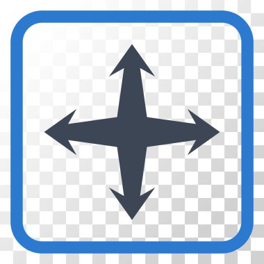 Bir çerçeve içinde vektör simgesini genişletin