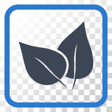 Flora Bitki vektör simgesi bir çerçeve içinde