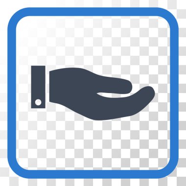 El vektör simgesi bir çerçeve içinde