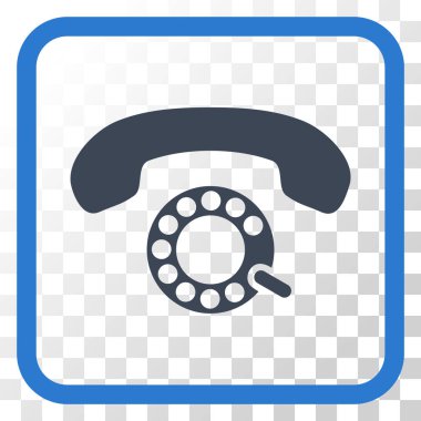 Darbeli aramayı vektör simgesi bir çerçeve içinde