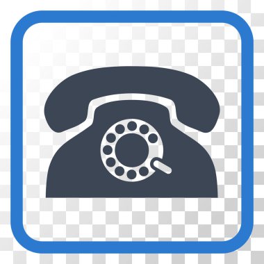 Nabız telefon vektör simgesi bir çerçeve içinde