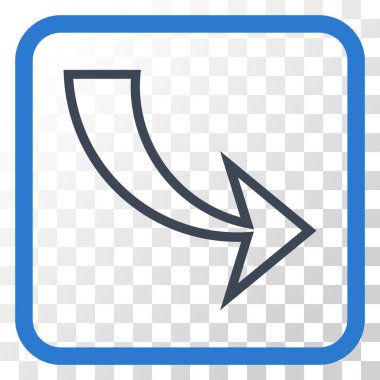 Vektör simgesi bir çerçeve içinde Yinele