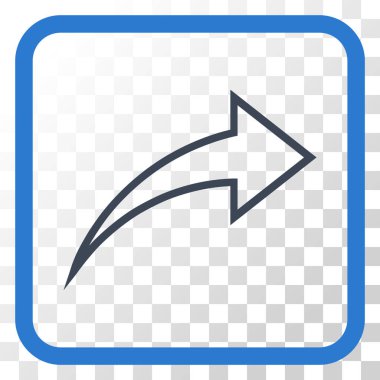 Vektör simgesi bir çerçeve içinde Yinele