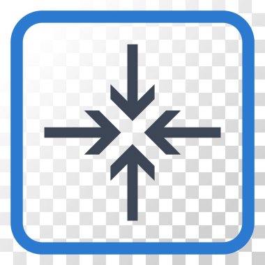 Oklar vektör simgesi bir çerçeve içinde azaltmak