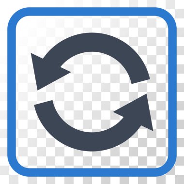 Vektör simgesi bir çerçeve içinde yenileme