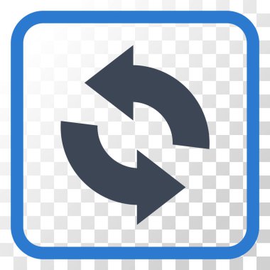 Vektör simgesi bir çerçeve içinde yenileme