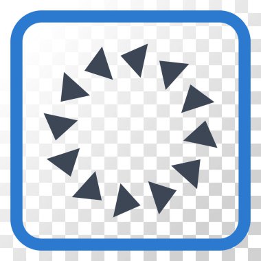 Bir çerçeve içinde CCW vektör simge döndürmek