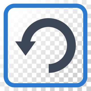 Vektör simgesi bir çerçeve içinde aşağı Döndür