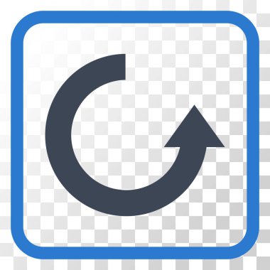 Vektör simgesi bir çerçeve içinde yukarı Döndür