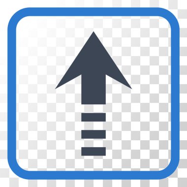 Vektör simgesi bir çerçeve içinde gönder