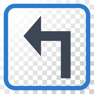 Sol vektör simge bir çerçevede açmak