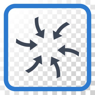 Oklar vektör simgesi bir çerçeve içinde burgu