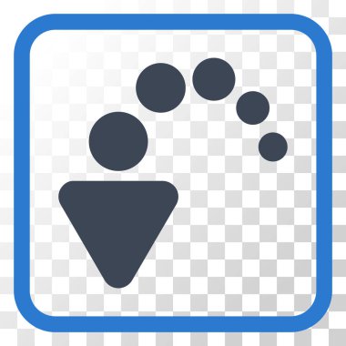 Vektör simgesi bir çerçeve içinde geri al