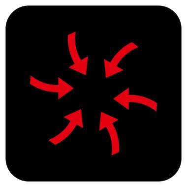 Oklar düz kare vektör simge burgu