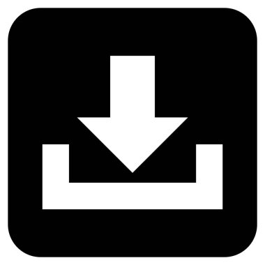 Düz kare vektör simge indirme