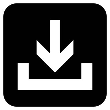 Düz kare vektör simge indirme