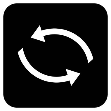 Exchange oklar düz kare vektör simgesi