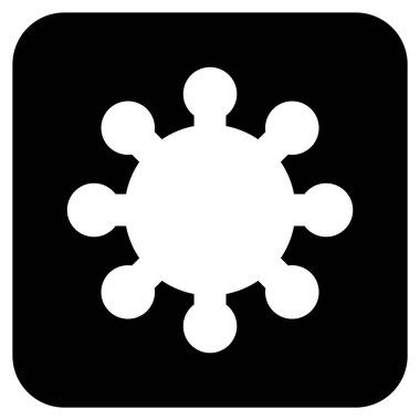 Vites düz kare vektör simgesi