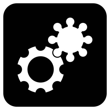 Vites düz kare vektör simgesi