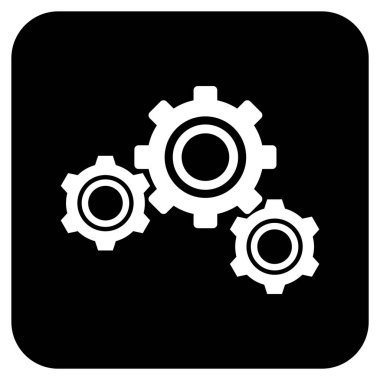 Vites düz kare vektör simgesi