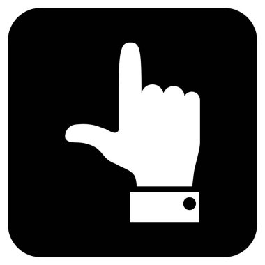 El işaretçisi düz yukarı vektör simgesi kare