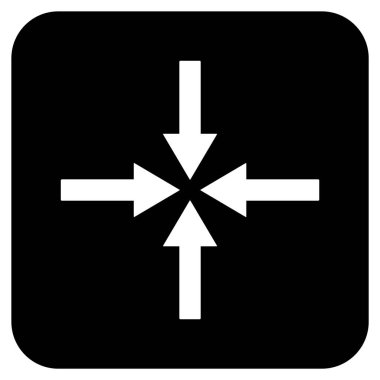 Etkisi oklar düz kare vektör simgesi