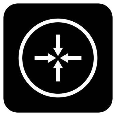 Etkisi oklar düz kare vektör simgesi