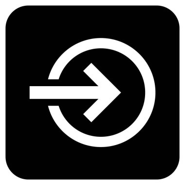 Alma düz kare vektör simgesi