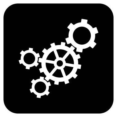 Mekanizması düz kare vektör simgesi