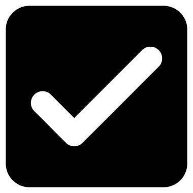 Tamam düz kare vektör simgesi