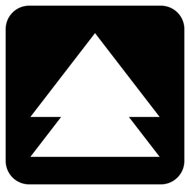 Düz kare vektör simge taşı