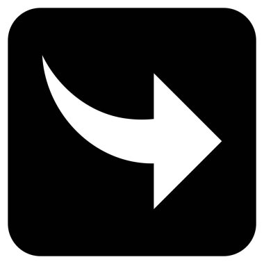 Düz kare vektör simge Yinele