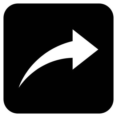 Düz kare vektör simge Yinele