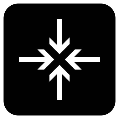 Oklar düz kare vektör simge azaltmak